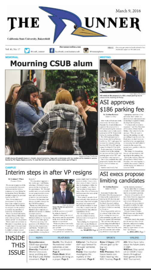 March 9, 2016 Issue of The Runner