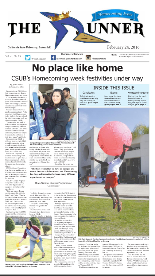 Feb. 24, 2016 Issue of The Runner