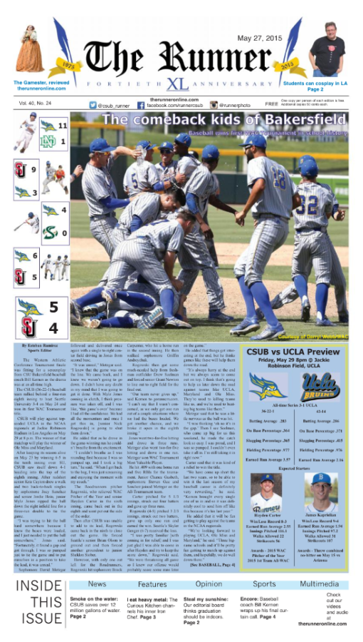 May 27, 2015 Issue of The Runner