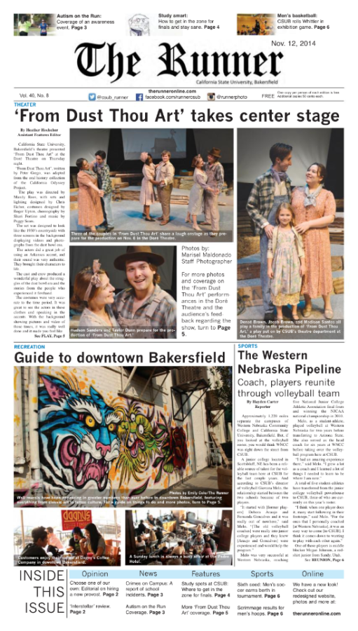 Nov. 12, 2014 Issue of The Runner