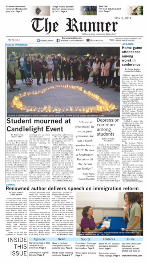 Nov. 5, 2014 Issue of The Runner