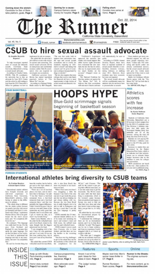Oct. 22, 2014 Issue of The Runner