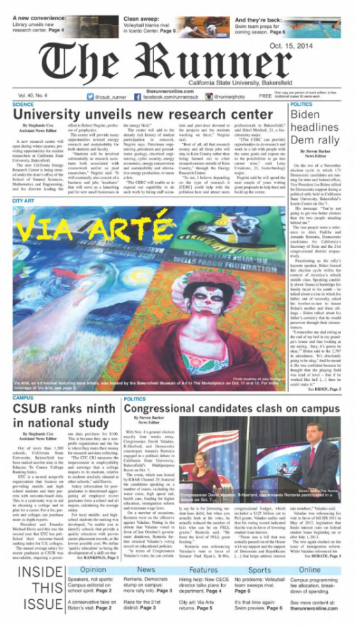 Oct. 15, 2014 Issue of The Runner