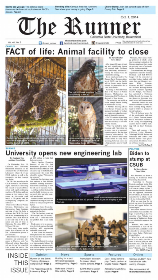 Oct. 1, 2014 Issue of The Runner