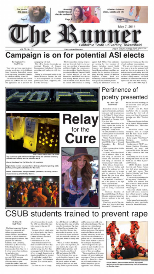 May 7, 2014 Issue of The Runner