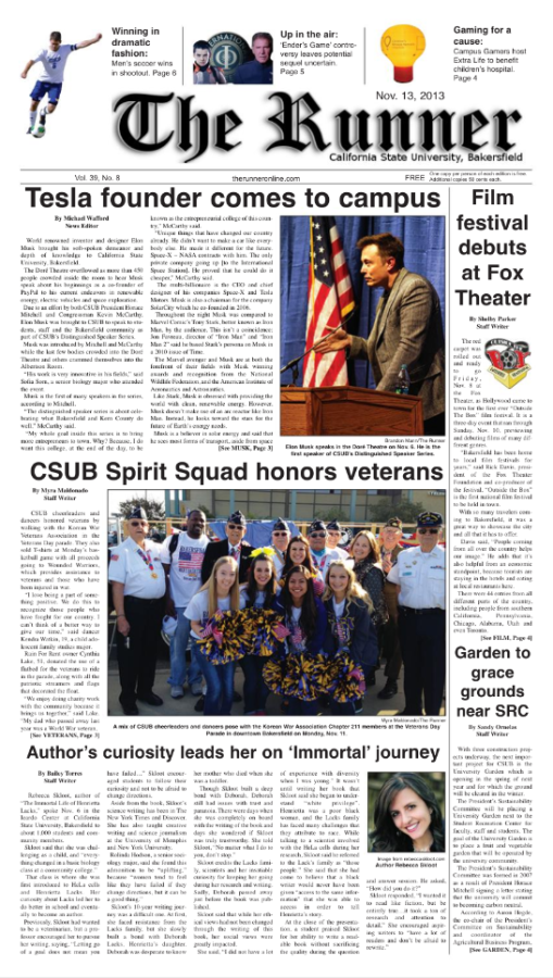 Nov. 13, 2013 Issue of The Runner