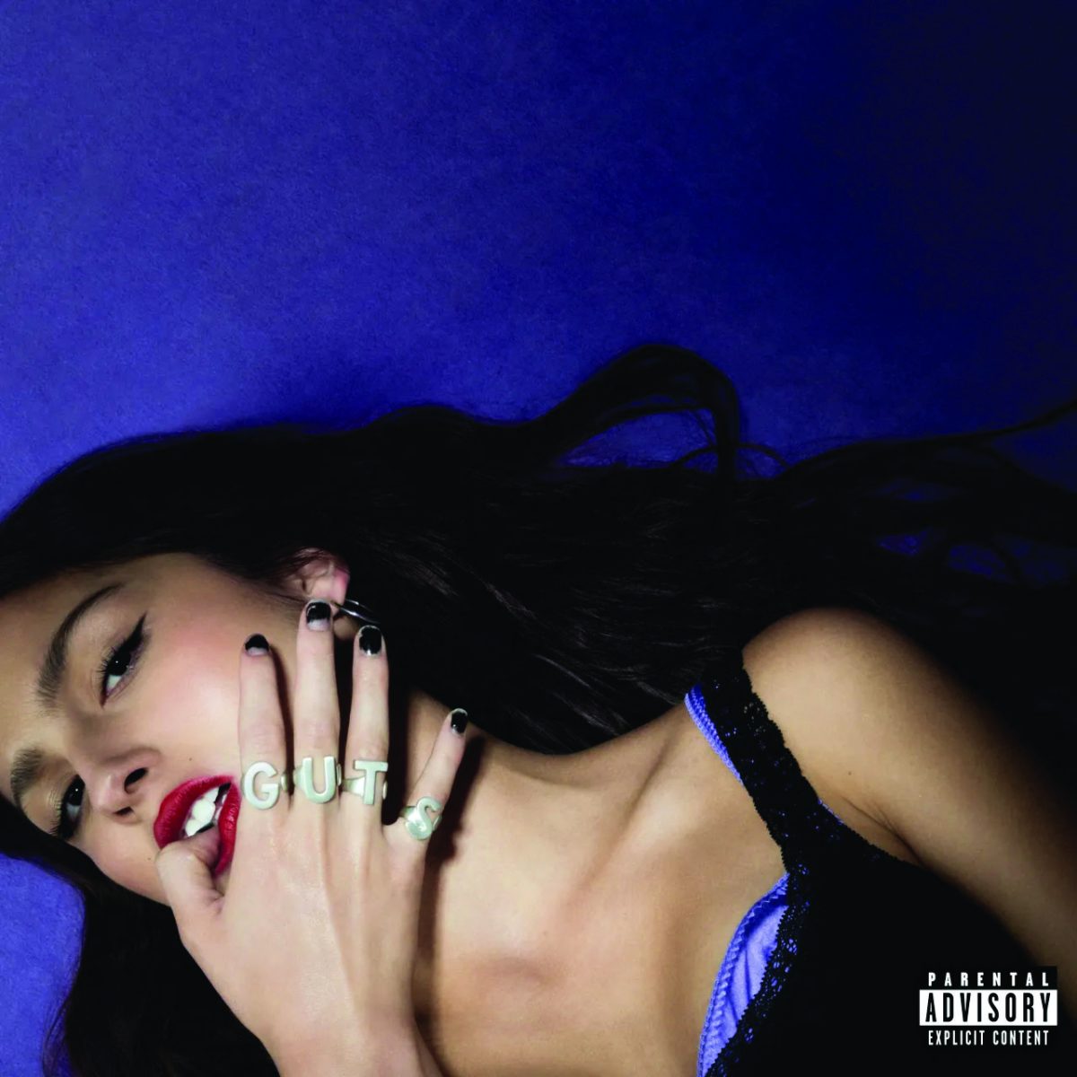 "Guts" album cover from the official Olivia Rodrigo website.