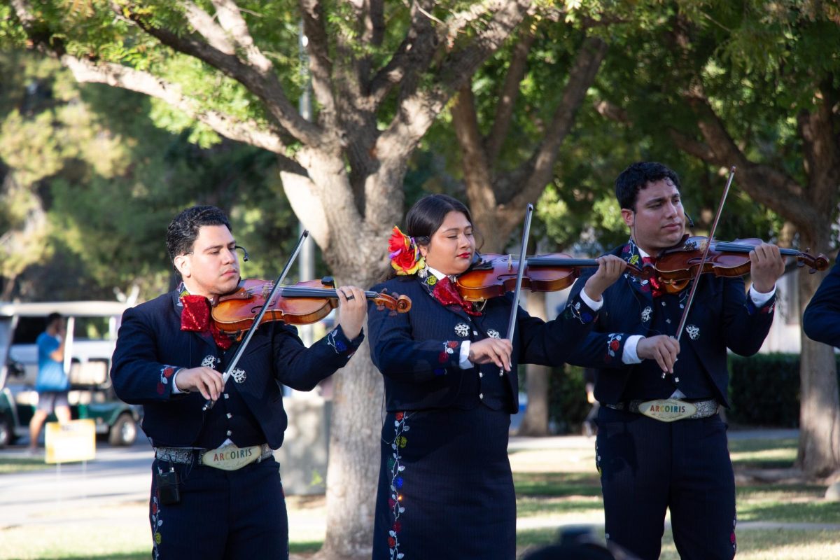 Members from Mariachi Arcoiris, the first ever LGBTQ+ mariachi from Los Angeles, performed at the student union lawn on Oct.4  