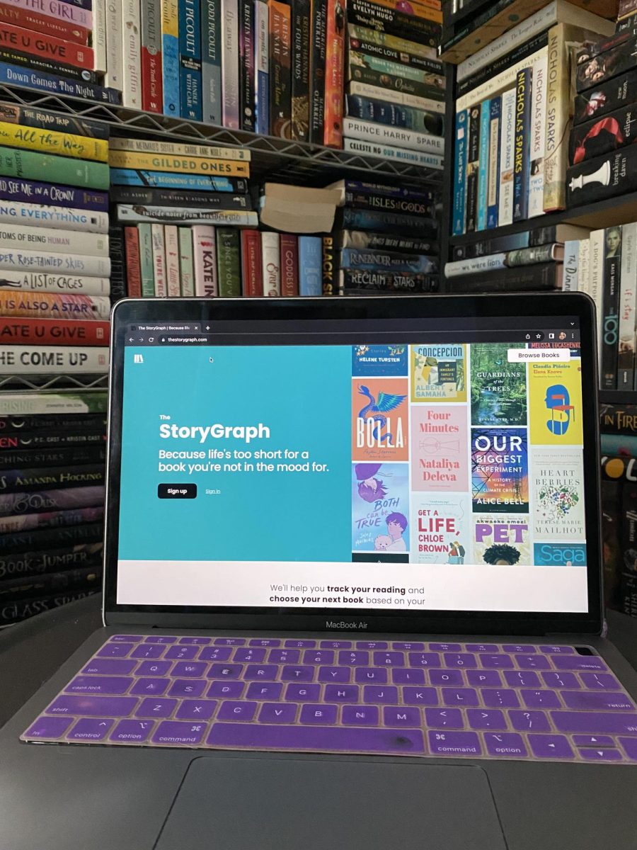 Photo of The StoryGraph home page. Megan Sepulveda-Hemma / The Runner