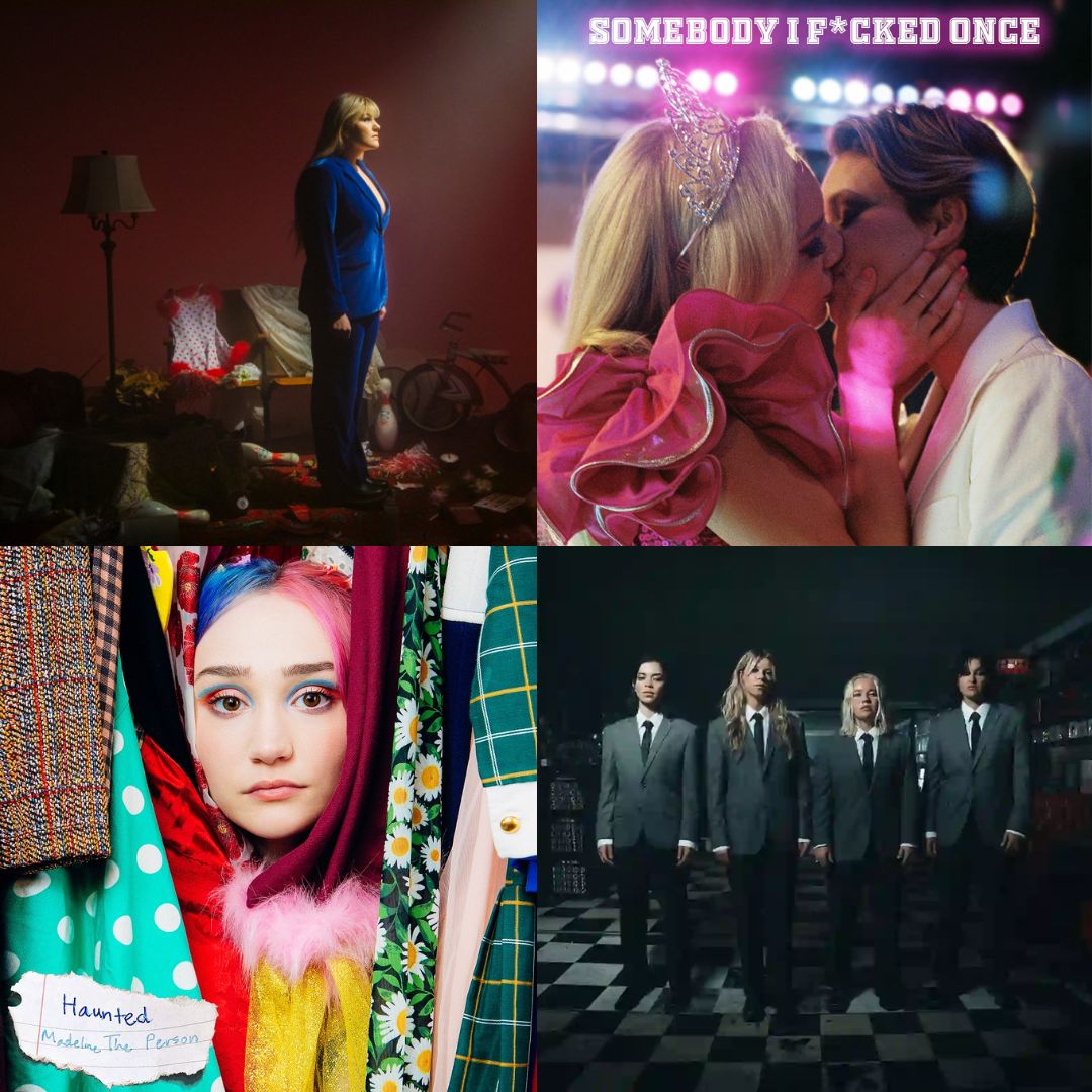 Four artists that make music for queer audiences. Graphic by Jocelynn Landon / The Runner