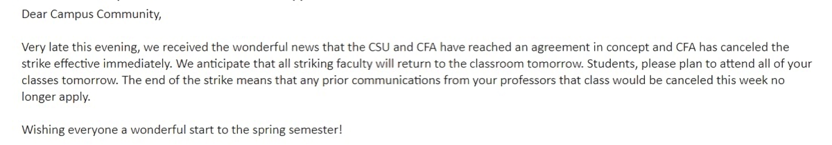 Opinion: How the Late Notice Affected Me and My Fellow CSUB Students