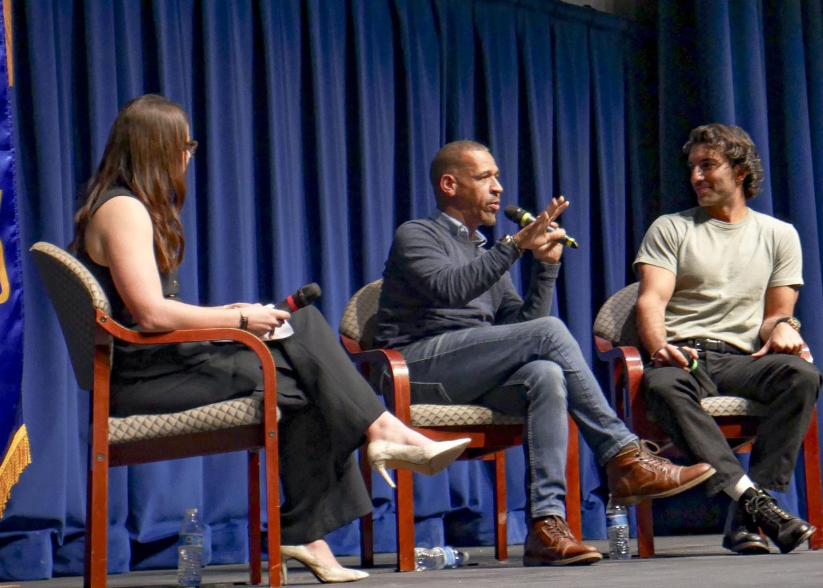 A conversation with Lauren Skidmore, Jamey Heath and Justin Baldoni on Oct. 28. 